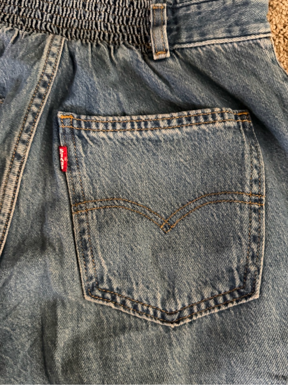 Levi's Light Blue Wide-Leg Denim Jumpsuit - Picture 12 of 12